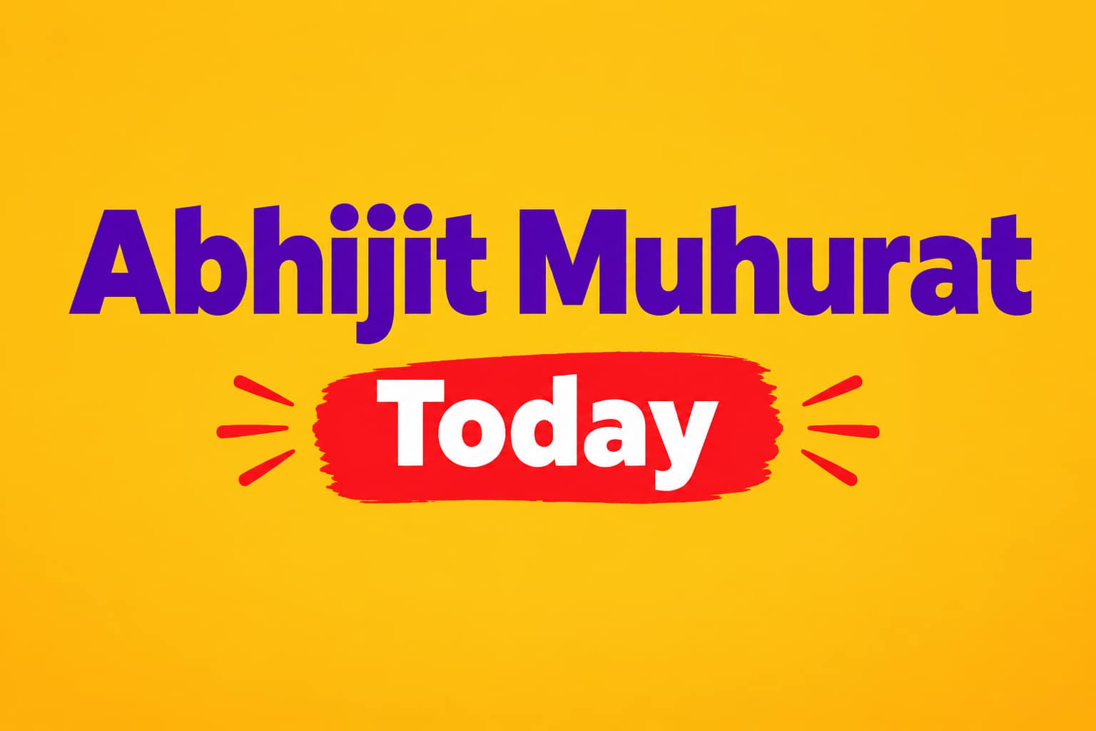Abhijit Muhurat Today