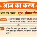 आज का करण