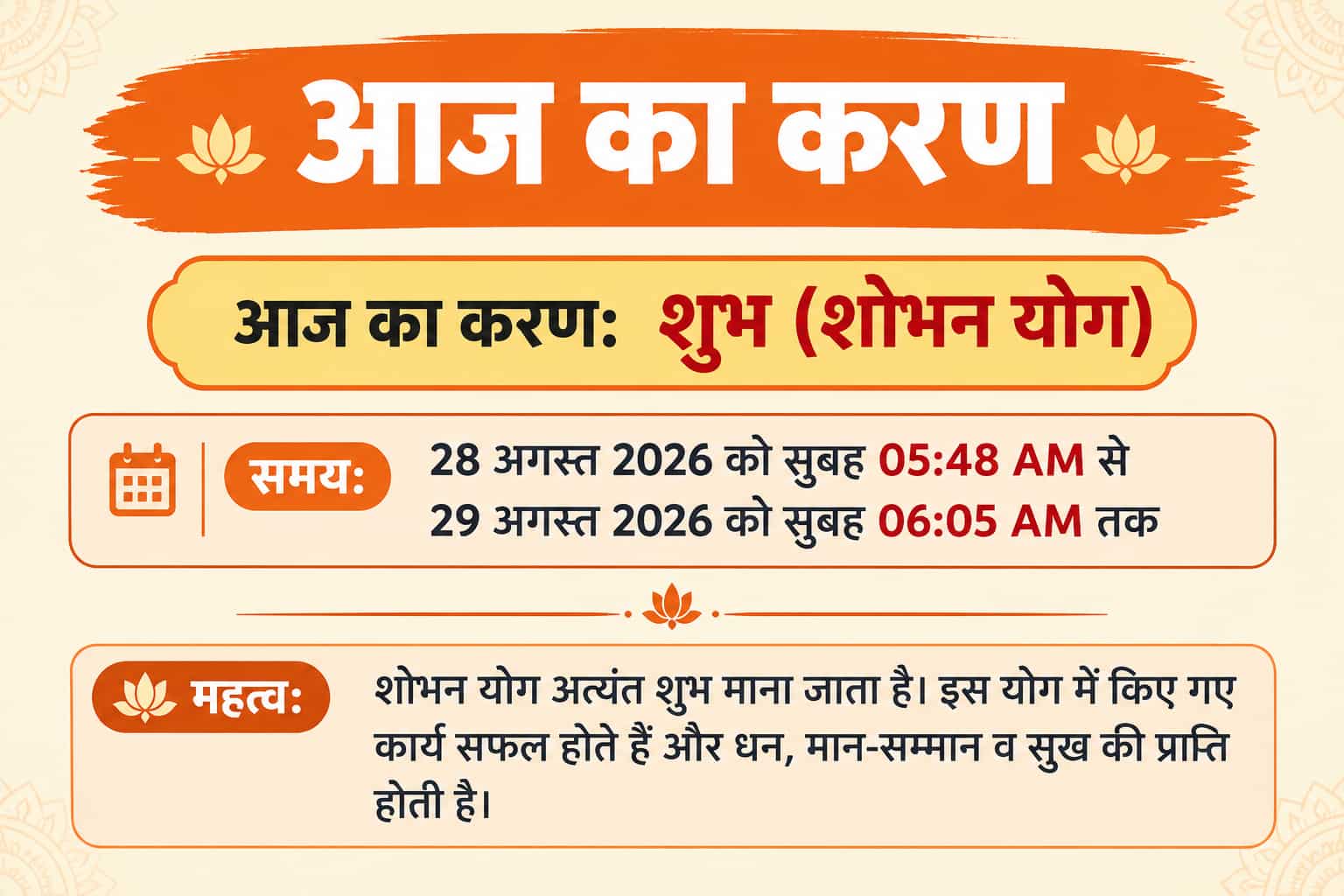 आज का करण